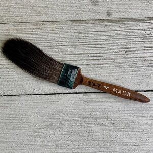 Mack 4 Squirrel Hair Broadliner Brush Lacquer Resistant Touch Up Wide Line 4.25"